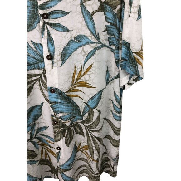 Margaritaville Mens Size Large Button Up Short Sleeve Shirt Tropical Theme - Picture 6 of 13